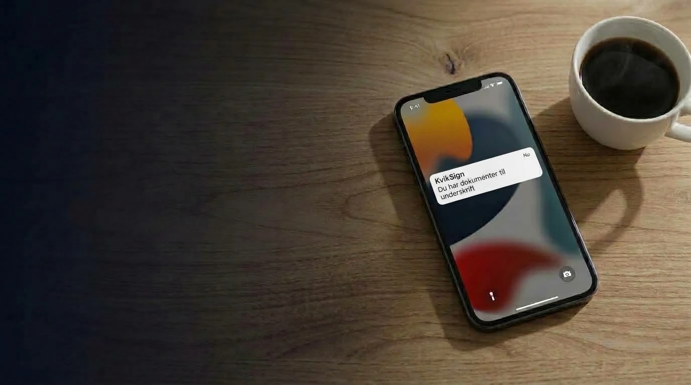 To-vejs identitetsverifikation på smartphone med KvikID og MitID mod telefonsvindel